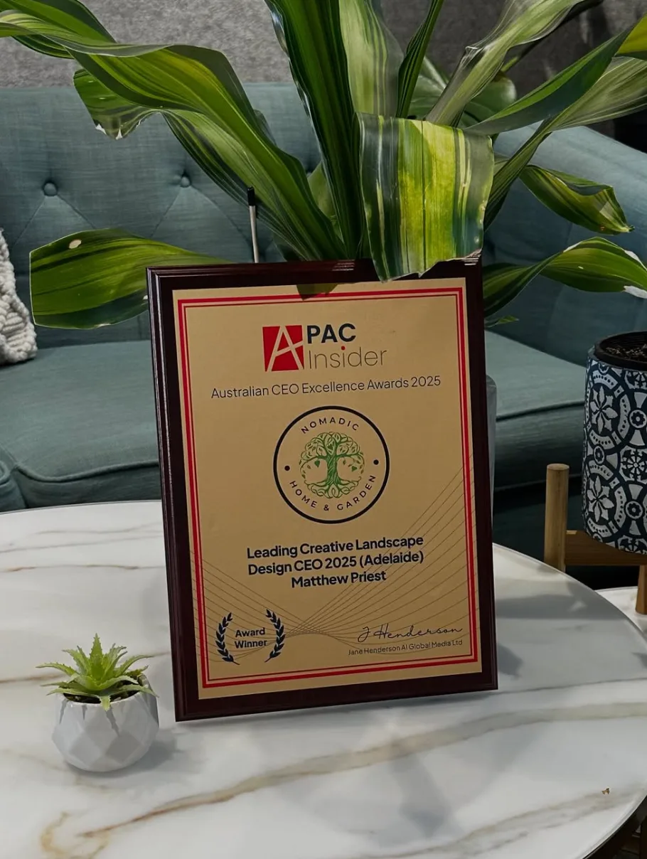 Matthew Priest's APAC Insider Australian CEO Excellence Award 2025 for Leading Creative Landscape Design CEO in Adelaide