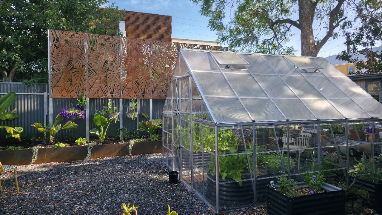 Nomadic Home and Garden branded trailer in Adelaide