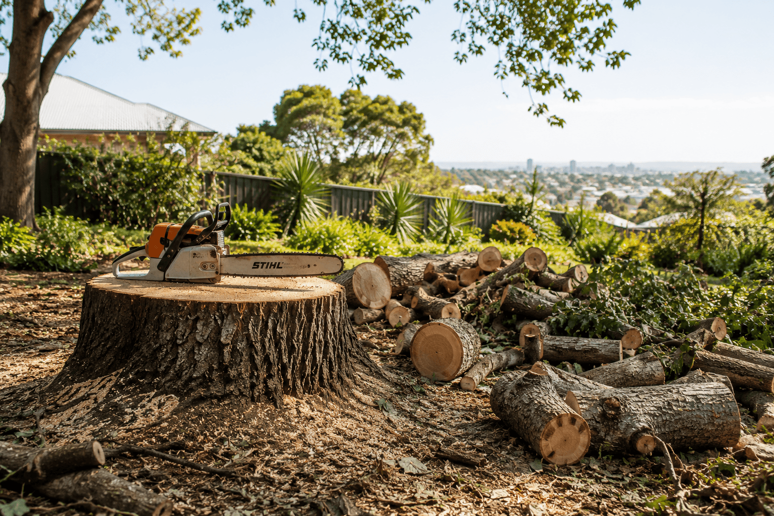Tree and Stump Removal service in Adelaide by Nomadic Home and Garden